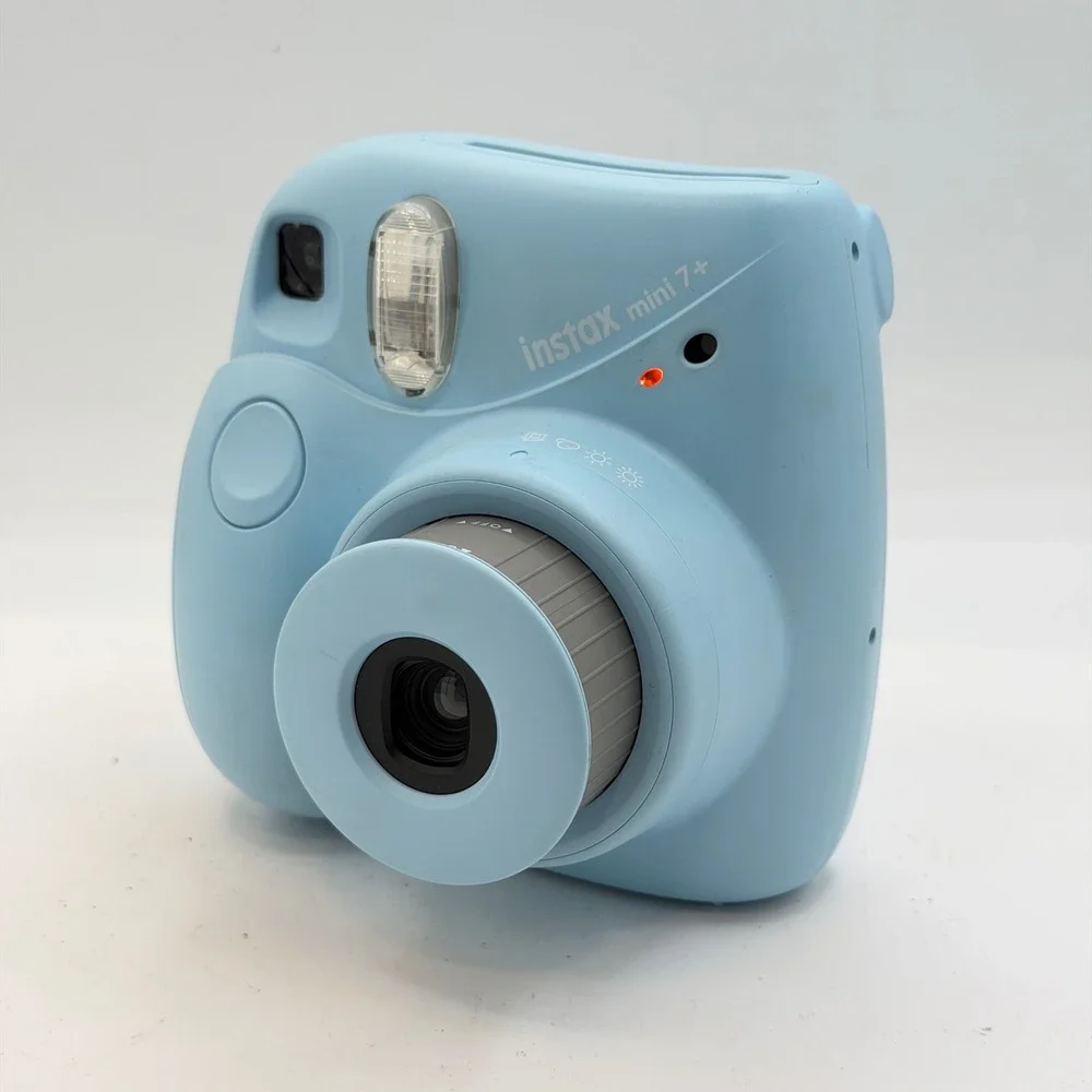 Fujifilm Instax Mini 7+ Instant Film Camera Blue with Matching Protective Case